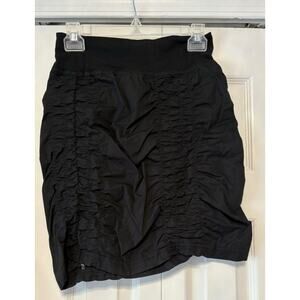 Wearables XCVI Core Trace Skirt Womens XS Black Peasant Artsy